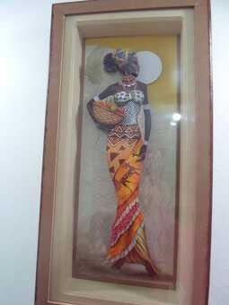 Quadro em Arte Francesa Africanas