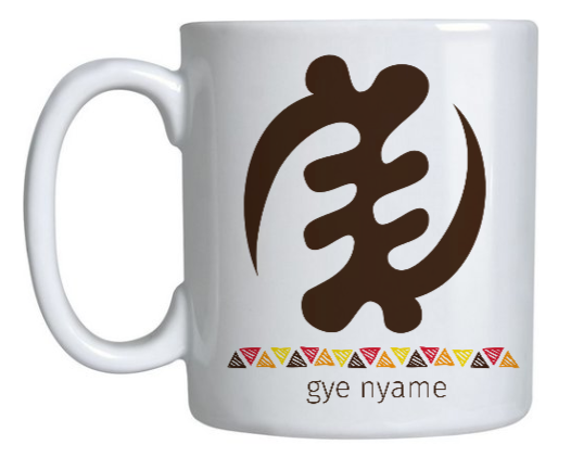 Caneca Adinkra - Gye Nyame - 350mL - Loja Axé